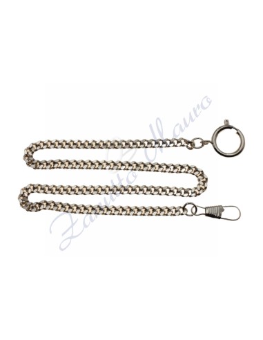 Chrome-plated chain for pocket watch groumette link mm 5.3x2.8 cm 41