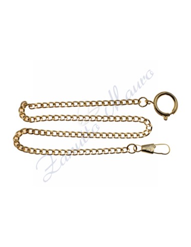 Golden chain for pocket watch groumette mesh sparse mm 5.5x2.3 cm 41