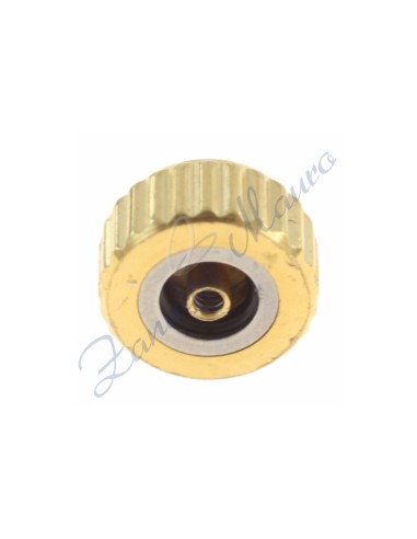 Waterproof crown SM051 in gold-plated steel D3.50 A2.2 T2.0 P90