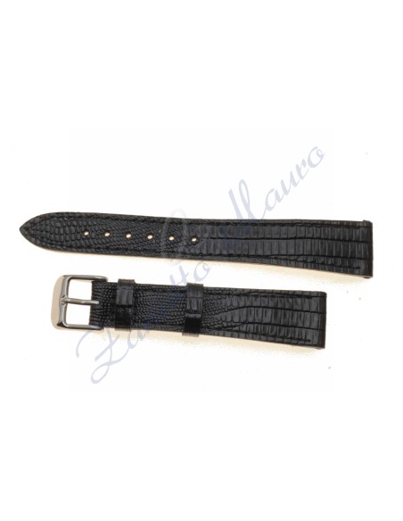Cinturino stampa lucertola Calf JP004 colore nero ansa 12