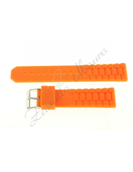 Cinturino in silicone S252 ansa 18 colore arancione