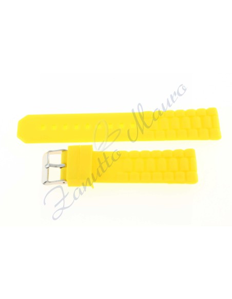 Cinturino in silicone S252 ansa 20 colore giallo