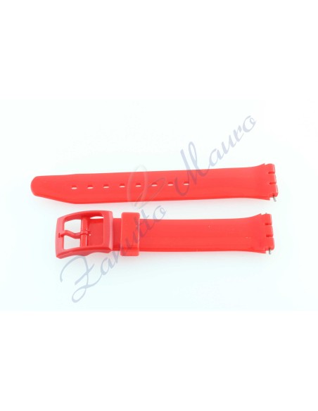 Cinturino JC605 per Swatch ansa 17 mm colore rosso