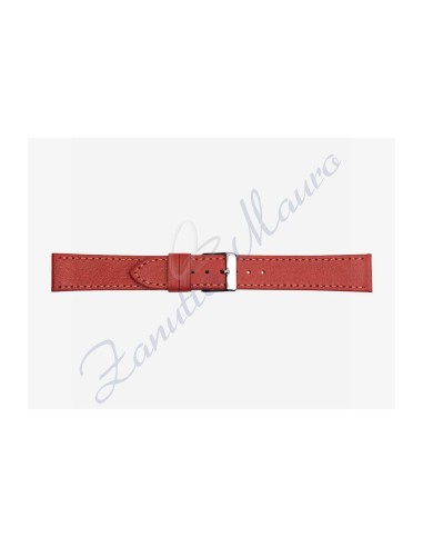 Semi-embossed leather strap 694 12x10 colour fuchsia