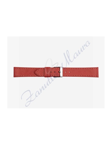 Semi-embossed leather strap 694 12x10 colour fuchsia