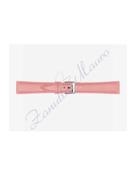 662 semi-ribbed leather drake strap 14x12 pink colour
