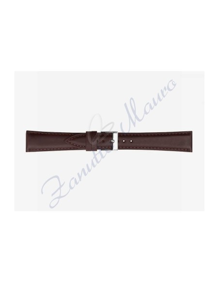 Strap 662 leather drake semi-bordered 12x10 dark brown colour