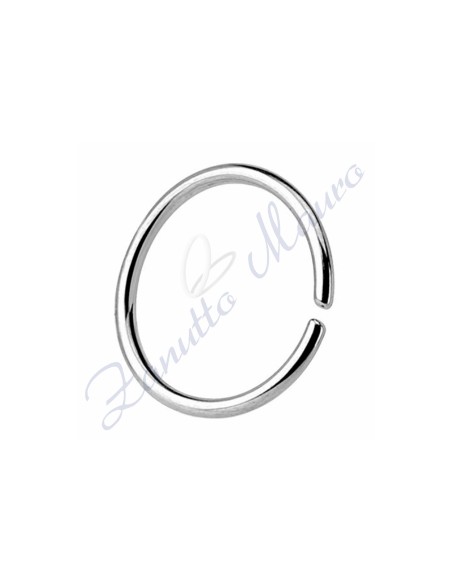 Anello Septun basic filo mm 0,6 diametro mm 12 in acciaio 361L