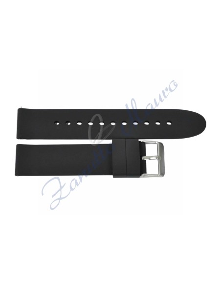 Cinturino in silicone soft touch JD1608 ansa mm 22 colore nero