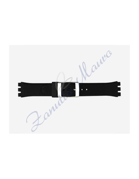 Cinturino 178S in silicone per Swatch Irony ansa mm 18 colore nero