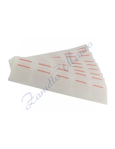 Adesivi statici per fondo cassa diametro mm 20 foglio da 5 pezzi