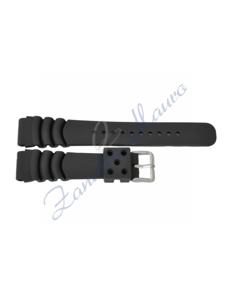 JD002 silicone strap loop mm 20 black colour