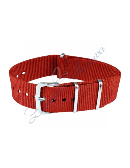 NATO strap loop mm 22 red colour